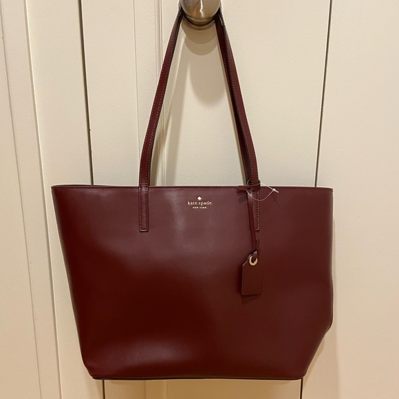 kate spade Handbags - NWT - Kate Spade Janie Medium Tote in Cherrywood